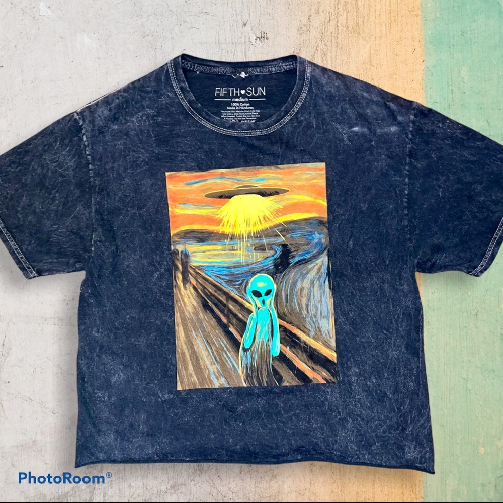 FIFTH🖤SUN Alien Scream T-Shirt, M